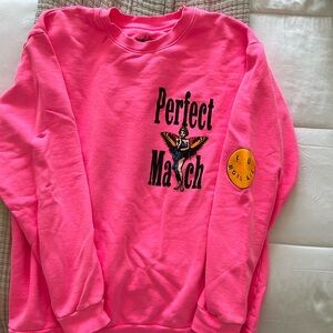 Boys lie hot pink oversized sweater 100% cotton